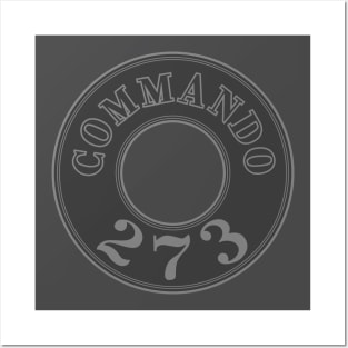 273 Commando - Engine Label (Ghost) Posters and Art